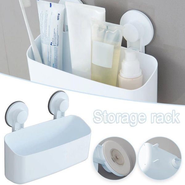 

hooks & rails 1pcs bathroom toothbrush toothpaste stand organizer plastic suction cup punch storage rack home