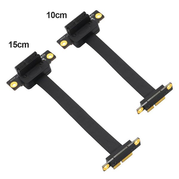 

computer cables & connectors deskpci-express 36pin ribbon flex cable extender adapter extension pci-e 1x slot riser card