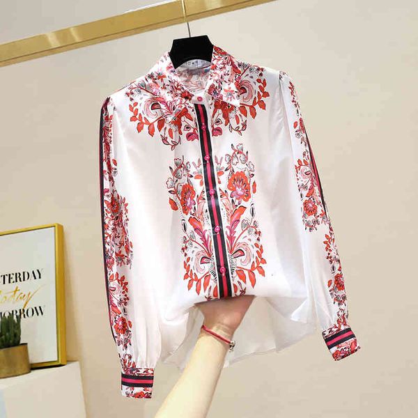 

shirt up ladies spring fashion long sleeve women turn-down collar mujer, White