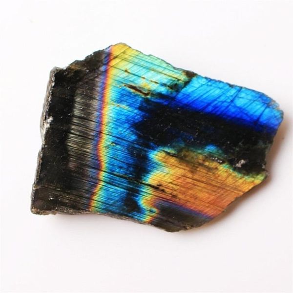 

decorative objects & figurines 1pc natural labradorite rough mineral specimen crystal heling palm home decoration