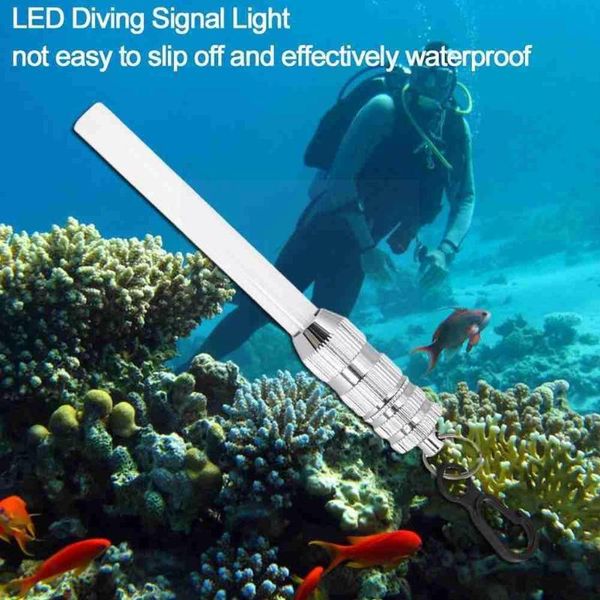 

pool & accessories underwater flashing scuba night dive marker led beacon safety light warning beam signal diving torch lamp i8z3