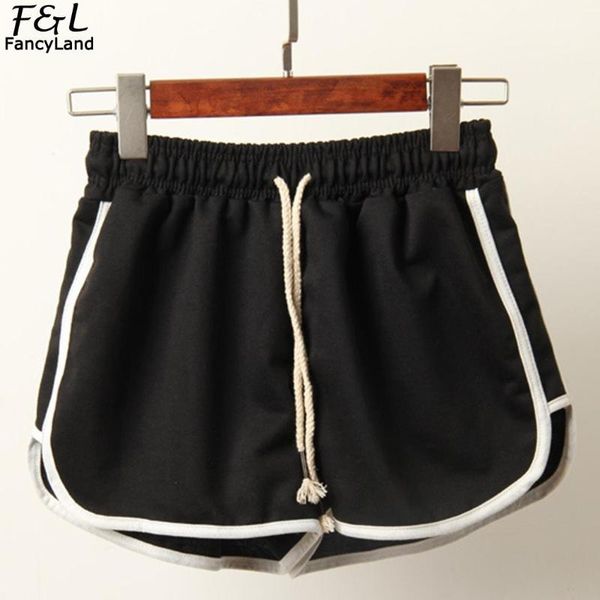 

women's shorts summer short women loose patchwork sporting casual, White;black