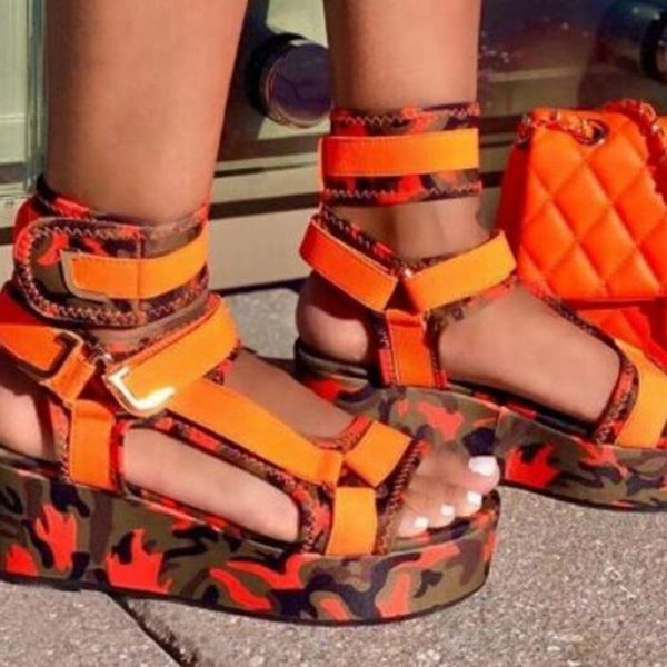 

sandals 2021 summer sandal big size high woman color snake fish mouth, Black