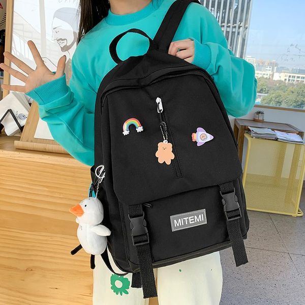 

campus cute women's backpacks for girls mori schoolbag teens female harajuku junior high school student backpack women 56