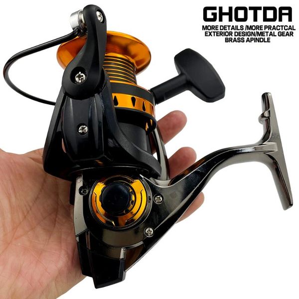 

fishing reel metal spool seat spinning 4000-8000 12kg max drag saltwater surfcasting wheel baitcasting reels