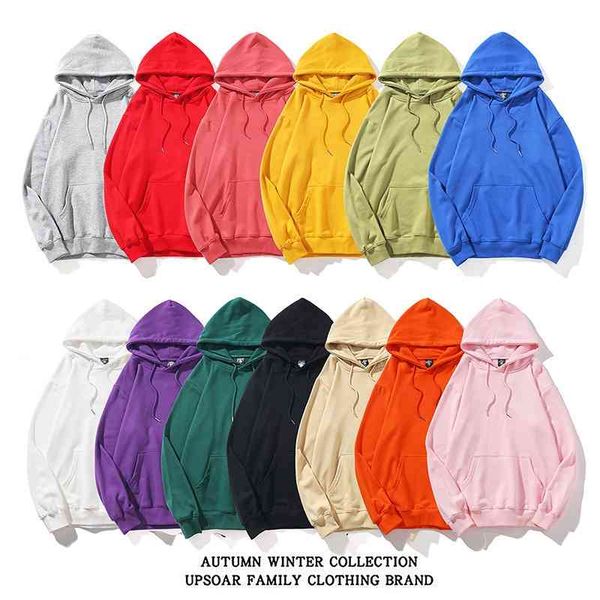 

up design new sweater men's fashion solid color pullover comfortable long sleeve hoodie, Black