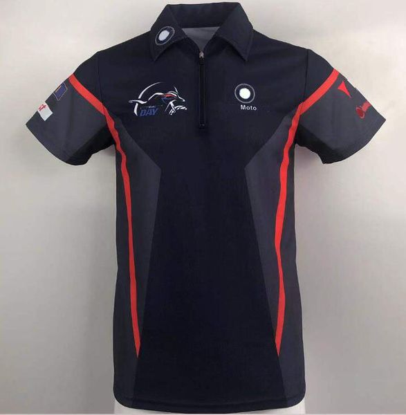 

motorcycle rally mountain extreme off-road leisure venue overalls zipper breathable quick-drying short-sleeved polo shirt can be customized