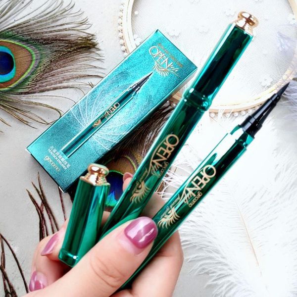 

peacock eyeliner liquid quick-drying, waterproof and sweat-proof, long-lasting, no smudging, makeup, beginners makeup1