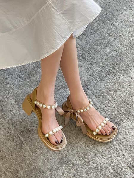 

sandals all-match fashion womens shoes 2021 high heel suit female beige buckle strap round toe espadrilles platform luxury high-, Black