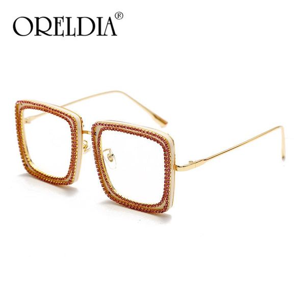 

diamond square sunglasses women 2021 brand vintage rhinestone eyeglasses for men eyewear clear lens glasses frames uv400, White;black