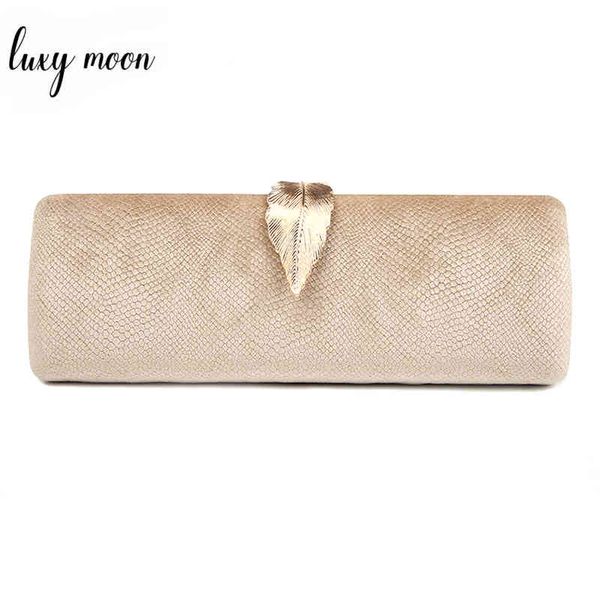 

faux suede evening clutch long design gold clutch bag metal leaf lock wedding purse female luxury handbag women bags zd1080