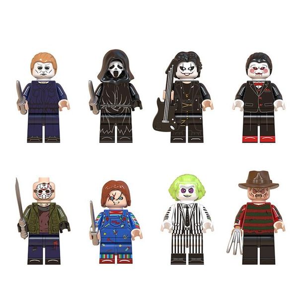 

3d halloween mini minifig brick building blocks gift toys children