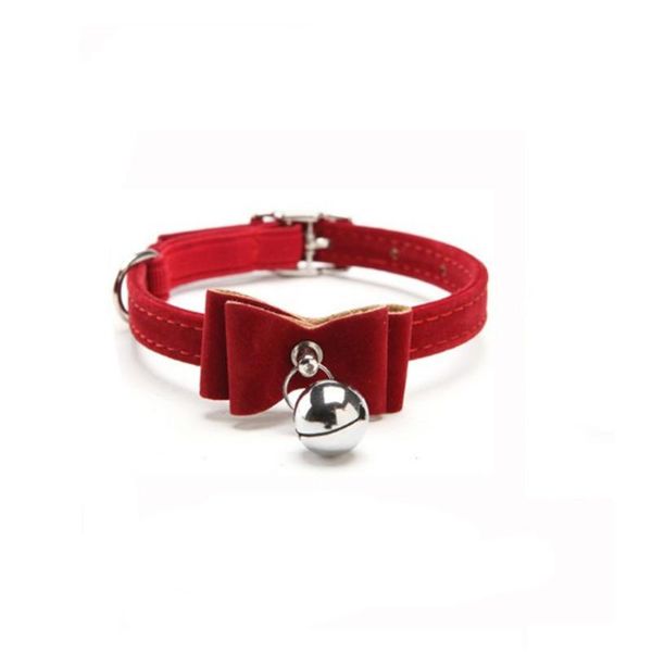 

1pcs cute lovely pets safety elastic bell dog collar perro fashionable puppy pet collars with bells necklace dogs cat & leashes