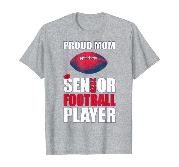 

football player proud mom class of 2020 t-shirt, White;black