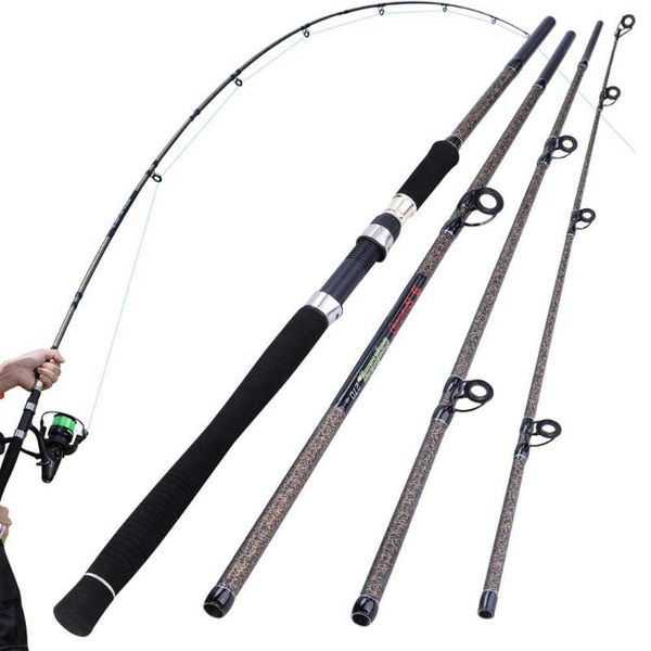 

boat fishing rods 2.7m 4 section rod ultralight weight spinning carbon fiber carp feeder tackle pesca