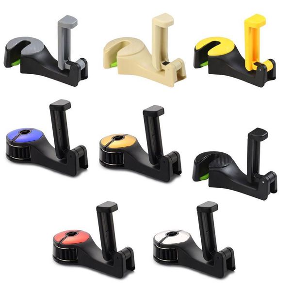 

car back seat headrest holder hanger hook with phone on front headrest, hook,