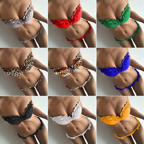 

solid strap flower color hard pack women lace swimsuit bikini, Black;white