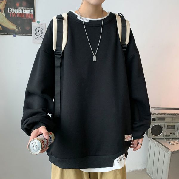 

men's hoodies & sweatshirts "hoodie oversized male 5xl fake two harajuku hoodies oversize for casual man in hood xxxxtentacion hoo, Black