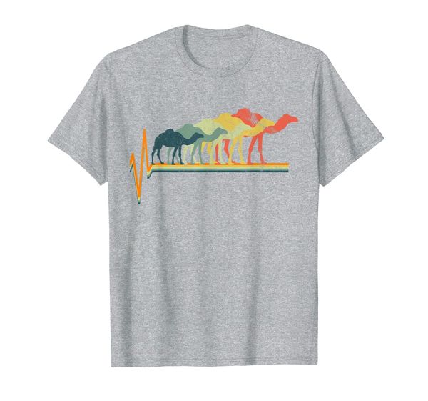 

camel t-shirt vintage tshirt gift tee heartbeat love gift, White;black