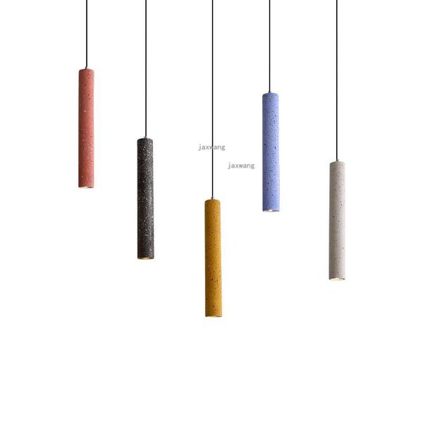 

pendant lamps nordic led lights living room art home decor cement light fixtures kitchen hanging loft luster