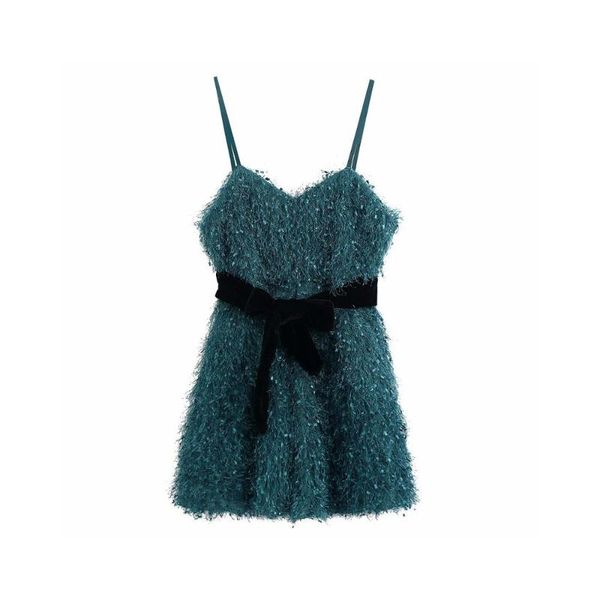 

women's jumpsuits & rompers unique female fringed piece pants 2021 autumn-winter girl empire simple black sashes jumpsuit, Black;white