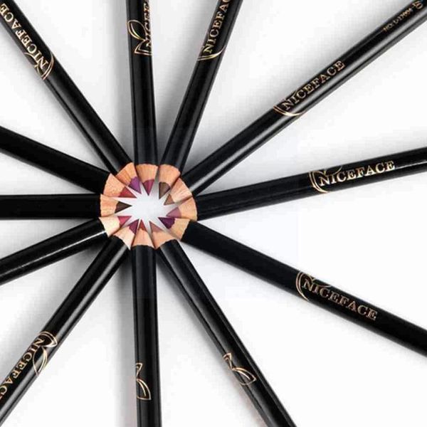 

lip pencils 12-color matte liner fashion long lasting waterproof colorful smooth tool cosmetic makeup m3g1
