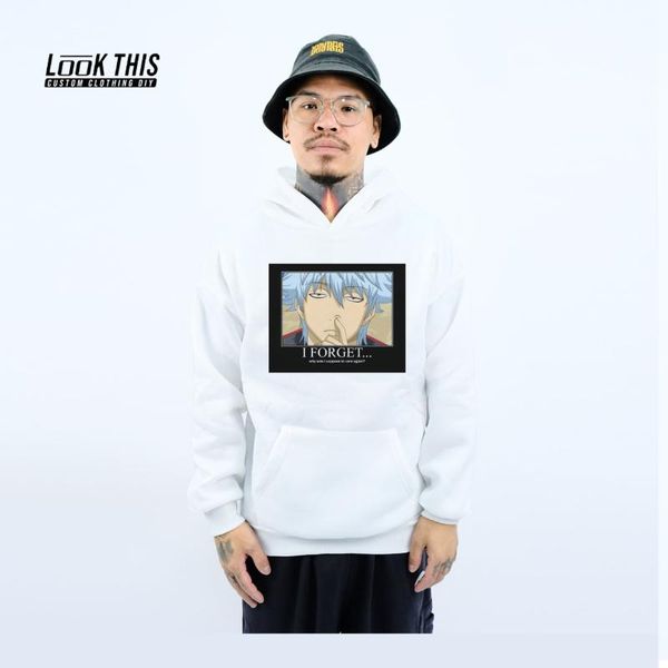 

fun hooded men's sweatshirts harajuku loose hoodies boy anime oversized hoodie print pullover male &, Black