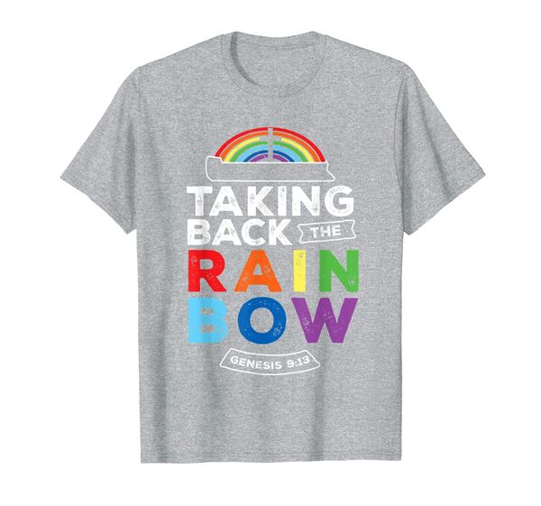 

noah's ark rainbow t-shirt, White;black