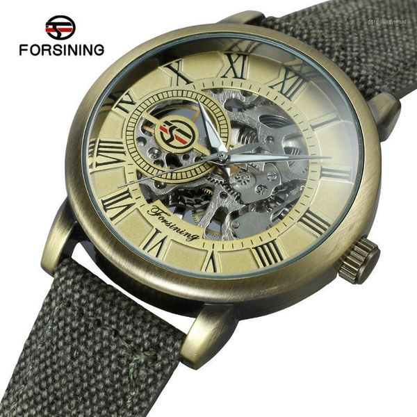 

men's super quality alloy case mechanical movement antique brand fashion leather wristwatch men clock fsg8099m3 wristwatches, Slivery;brown