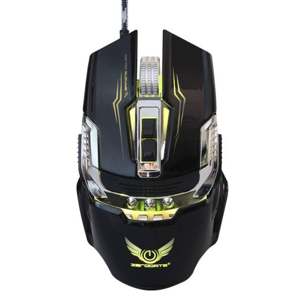 

mice adjustable led backlight gaming mouse with 7 programmable macro game keys usb wired