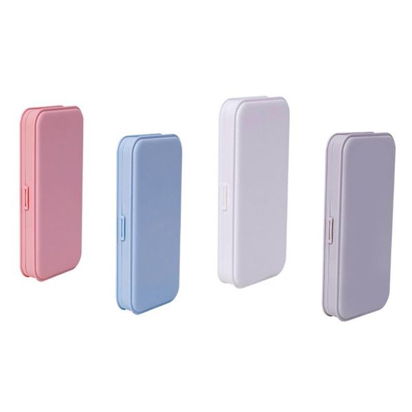 

pencil cases frosted plastic stationery case office box macaron color pen