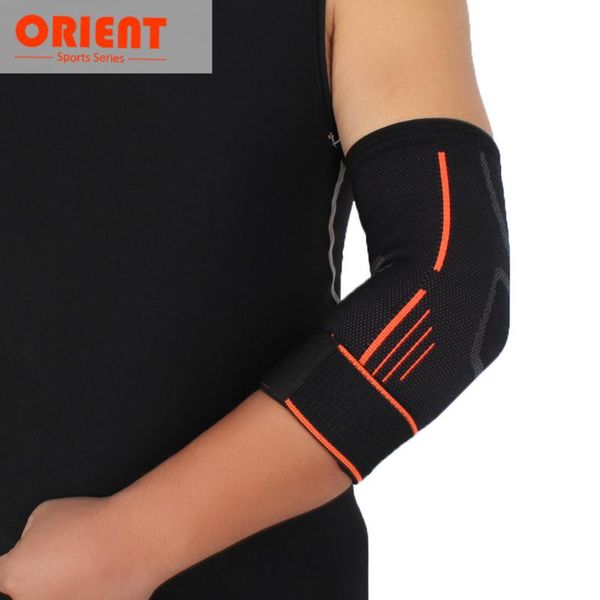 

outdoor sports elbow support brace pad aid strap guard wrap band elastic gym sport protective 75# & knee pads, Black;gray