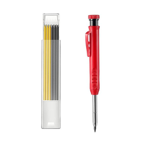 

professional hand tool sets woodworking activity pen deep hole marker drawing note number graphite mine refill adjustable band 7 refills