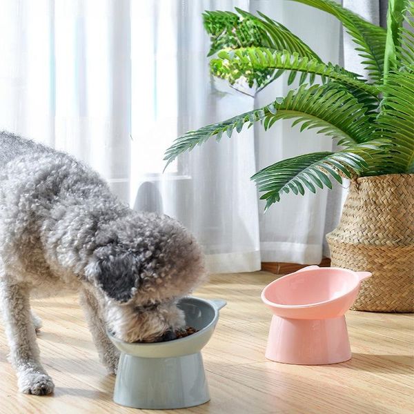 

cat bowls & feeders bowl dog non slip bevel neck guard pet water feeder drinking dish small accessories ears