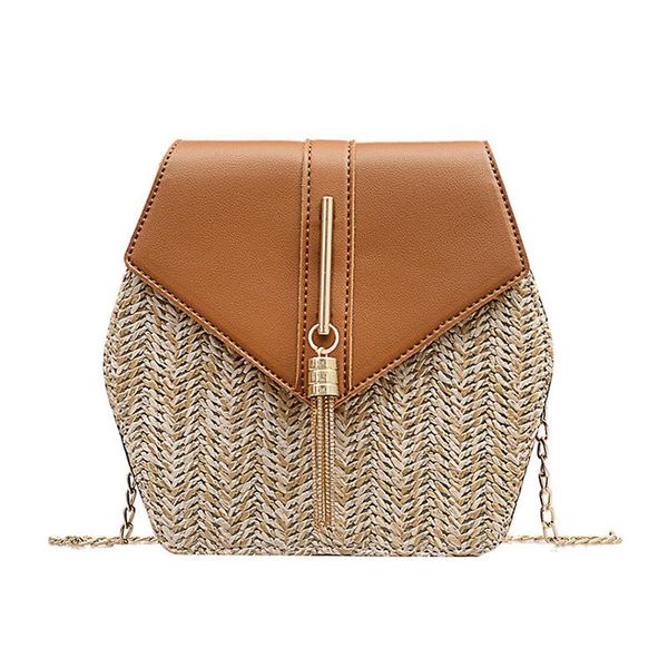 

evening bags straw women's fashion oval shoulder bag summer travel phone coin beach small hand-woven cross body messenger handbags