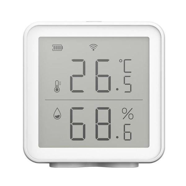 

smart home control tuya wifi temperature and humidity sensor indoor hygrometer thermometer led screen display works with google assistant