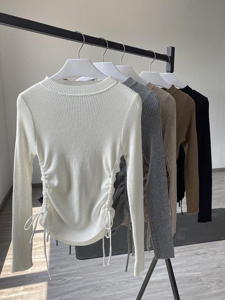 

women's sweaters 2021 women autumn o-neck sweater 5colors yj200930, White;black