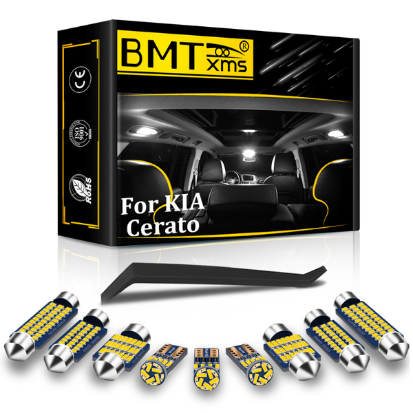 

bmtxms canbus vehicle led interior dome trunk license plate light car lamp for kia cerato spectra 2003-2021 error emergency lights