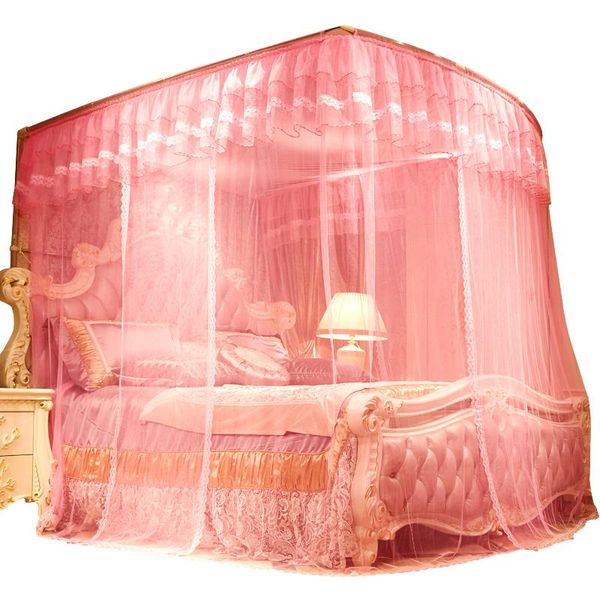 

mosquito net summer type of in 2021 1.8m double family uses 3-door bracket curtains luxury home supplies