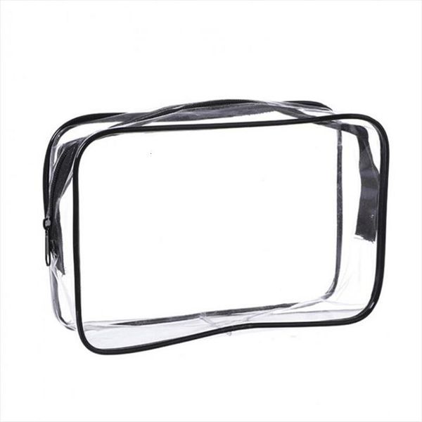 

environmental protection pvc transparent cosmetic bags women travel waterproof wash toiletry makeup organizer case