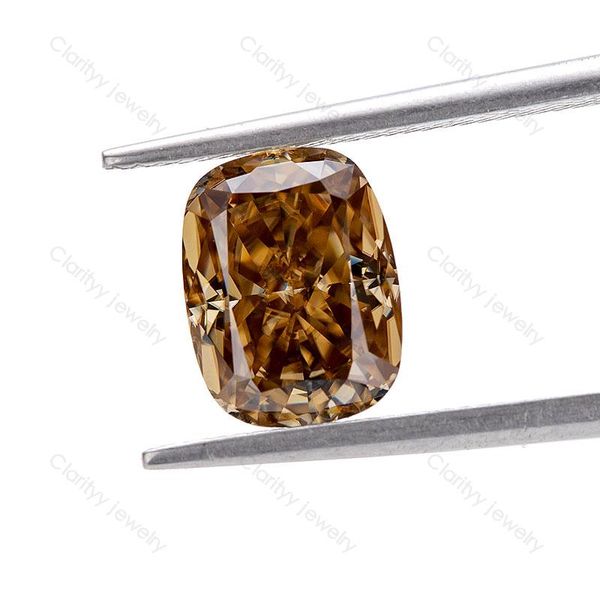 

other 6*8mm 2ct champagne crushed enlonged cushion loose gemstone moissanite