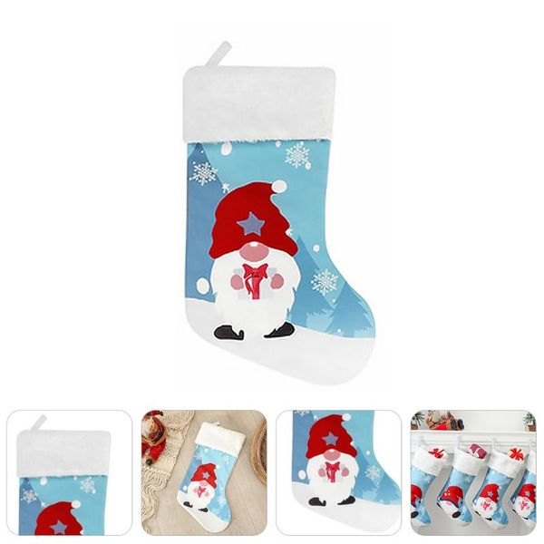 

men's socks adorable christmas decorative sock pendant tree hanging decor, Black