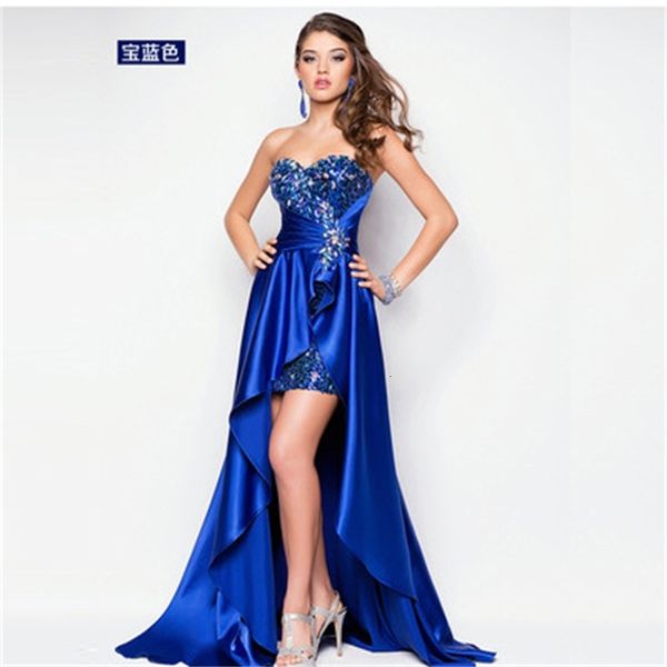 

2021 style bridal drs with short front and long back, White