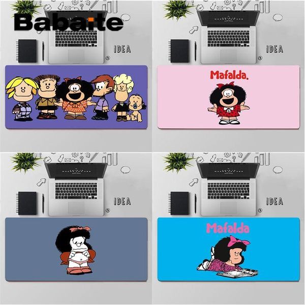 

mouse pads & wrist rests babaite cartoon mafalda rubber pc computer gaming mousepad large pad keyboards mat