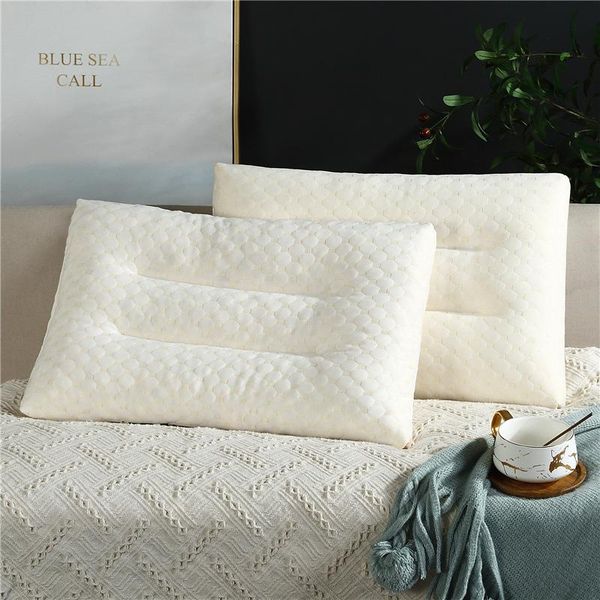 

pillow 2021 natural thai latex slow rebound memory broken particles gift core neck protection