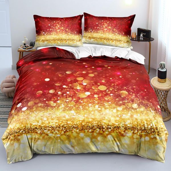 

bedding sets christmas duvet cover and pillowcase(s) king quilt covers set 3-piece  bed linen for easy-care non-shrink