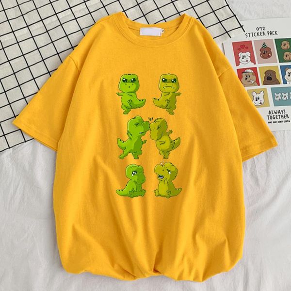 

men's t-shirts 2021 summer t-rex fusion print man tshirts street big size t-shirt funky crew neck style design men tee shirt, White;black