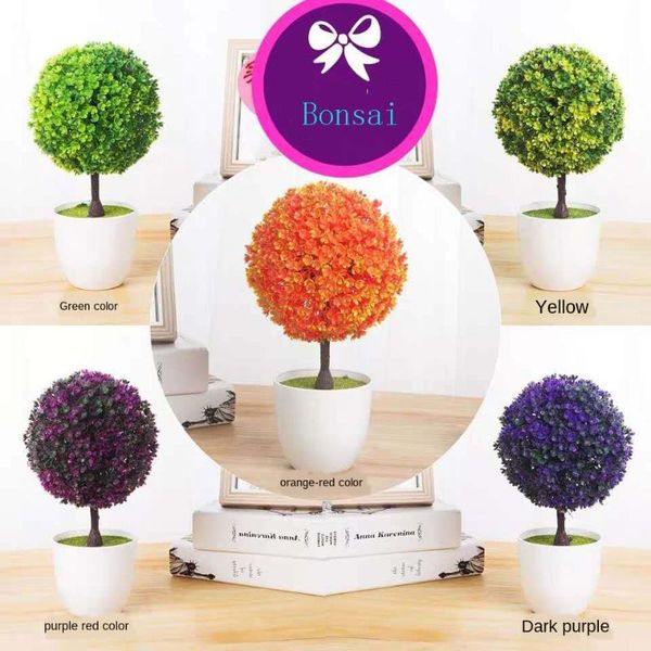 

decorative flowers & wreaths artificial green plants bonsai simulation plastic small tree pot plant potted ornaments for home table garden d