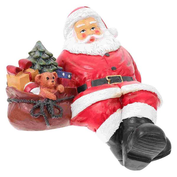 

christmas decorations adorable santa claus decor figurine resin craft layout