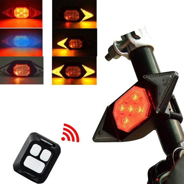 

bicycle rear lights smart turn signal light led cycling mtb motorcycle tail with usb cables waterproof lamp remote bike